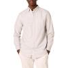 imageAmazon Essentials Mens SlimFit LongSleeve Stretch Oxford Shirt with PocketLight Grey