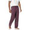 imageAmazon Essentials Mens StraightFit Woven Pajama Pant with PocketsBurgundy Puffin