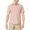 imageAmazon Essentials SlimFit Mens Short Sleeve Button Down ShirtPink Fruit