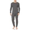 imageAmazon Essentials Thermal Long Johns Underwear Set for MenCharcoal