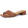 imageAmazon Essentials Womens Mini Heel Mule SandalsTan Cane Weave