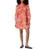 Bright Poppy Red Blush Multi Folk Floral