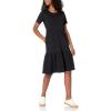imageAmazon Essentials Womens ShortSleeve Crewneck Tiered DressBlack