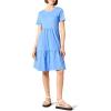 imageAmazon Essentials Womens ShortSleeve Crewneck Tiered DressBlue
