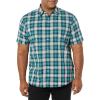 Teal Blue White Plaid