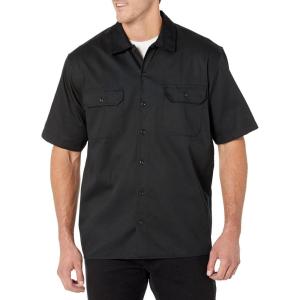 imageAmazon Essentials Button Up Shirt for Men ShortSleeve Stain and WrinkleResistantBlack