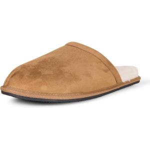 imageAmazon Essentials Cozy Slippers House Shoes for MenChestnut Brown Microsuede