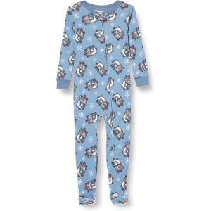 imageAmazon Essentials Disney  Marvel  Star Wars Unisex Babies and Toddlers SnugFit Cotton Footed Pajamas MultipacksNightmare Santa Jack  Footed Sleeper
