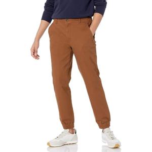 imageAmazon Essentials Joggers for Men Cotton SlimFit Comfortable StylishDark Khaki Brown