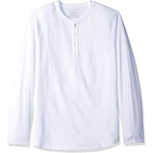 imageAmazon Essentials Long Sleeve Shirt for Men RegularFit Henley Available in Big ampamp TallWhite