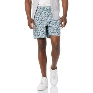 imageAmazon Essentials Mens 6quot Inseam Drawstring ShortLight Blue Graphic Flower