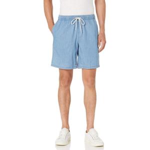 imageAmazon Essentials Mens 8quot Inseam RelaxedFit Drawstring Walk Shorts Available in Plus SizeLight Wash Chambray
