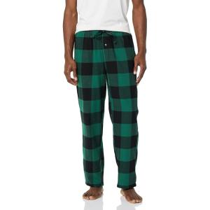 imageAmazon Essentials Mens Breathable Flannel Pajama Pant Available in Big ampamp TallBlack Green Buffalo Plaid