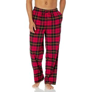 imageAmazon Essentials Mens Breathable Flannel Pajama Pant Available in Big ampamp TallCherry Red Black Plaid