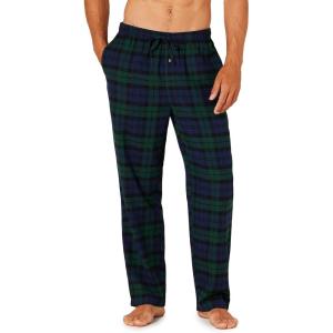 imageAmazon Essentials Mens Breathable Flannel Pajama Pant Available in Big ampamp TallDark Green Navy Blackwatch Plaid