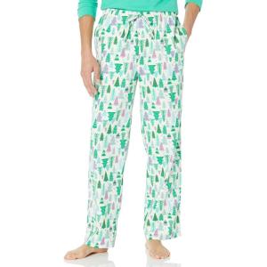imageAmazon Essentials Mens Breathable Flannel Pajama Pant Available in Big ampamp TallEcru Festive Tree