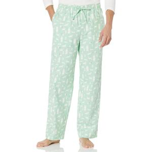 imageAmazon Essentials Mens Breathable Flannel Pajama Pant Available in Big ampamp TallMint Green Forest Animals