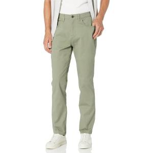 imageAmazon Essentials Mens Chinos Athletic Fit Work Pants 5Pocket Comfort StretchDark Olive