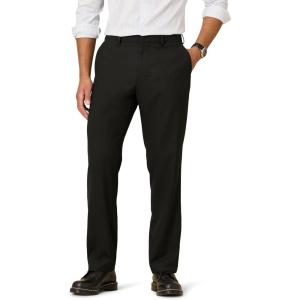 imageAmazon Essentials Mens ClassicFit WrinkleResistant Stretch Dress PantsBlack