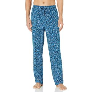 imageAmazon Essentials Mens Cotton Knit Pajama PantBlue White Shark