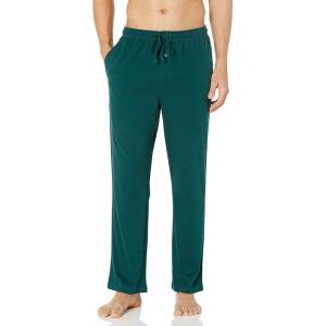imageAmazon Essentials Mens Cotton Knit Pajama PantDark Green