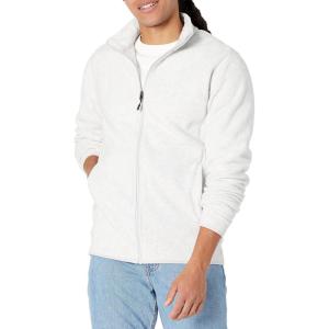 imageAmazon Essentials Mens FullZip Fleece Jacket Available in Big ampamp TallLight Grey Heather