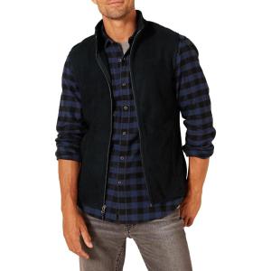 imageAmazon Essentials Mens FullZip Polar Fleece Vest Available in Big ampamp TallBlack