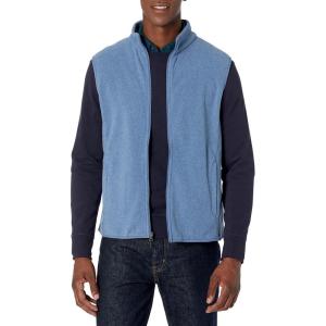 imageAmazon Essentials Mens FullZip Polar Fleece Vest Available in Big ampamp TallBlue Heather