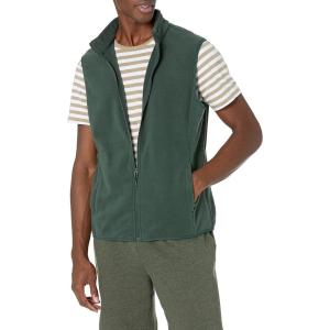 imageAmazon Essentials Mens FullZip Polar Fleece Vest Available in Big ampamp TallForest Green