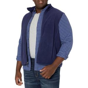 imageAmazon Essentials Mens FullZip Polar Fleece Vest Available in Big ampamp TallNavy