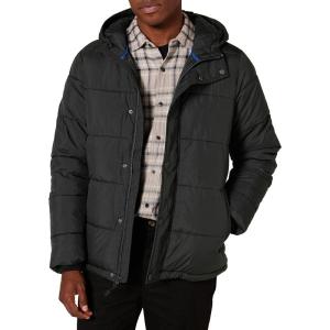 imageAmazon Essentials Mens Heavyweight Hooded Puffer CoatBlack
