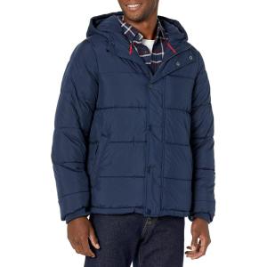 imageAmazon Essentials Mens Heavyweight Hooded Puffer CoatNavy