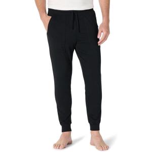 imageAmazon Essentials Mens Knit Cotton Blend Jogger Pajama PantsBlack