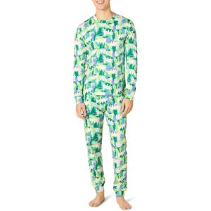 imageAmazon Essentials Mens Knit Pajama SetHoliday Bear