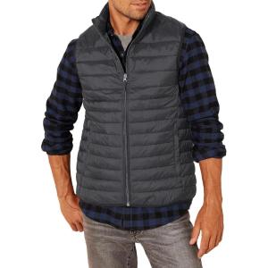 imageAmazon Essentials Mens Lightweight WaterResistant Packable Puffer VestBlack