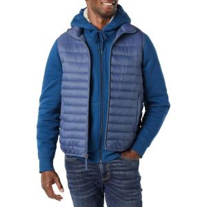 imageAmazon Essentials Mens Lightweight WaterResistant Packable Puffer VestIndigo