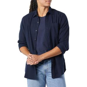imageAmazon Essentials Mens LongSleeve Flannel Shirt  Discontinued ColorsNavy