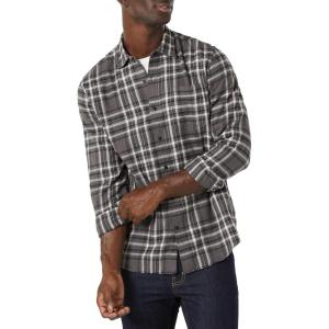 imageAmazon Essentials Mens LongSleeve Flannel Shirt Available in Big ampamp TallGrey Plaid