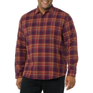 imageAmazon Essentials Mens LongSleeve Flannel Shirt Available in Big ampamp TallPlum Plaid