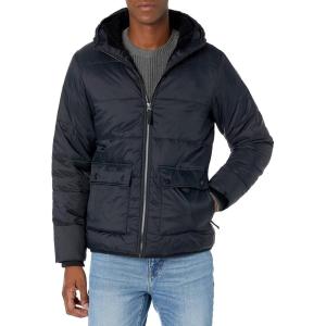 imageAmazon Essentials Mens LongSleeve WaterResistant SherpaLined Puffer JacketBlack