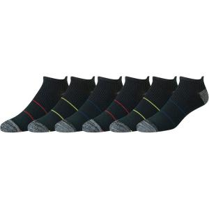 imageAmazon Essentials Mens Low Cut Tab Socks  Performance Zone Comfortable Cushion Athletic 6 PairsBlack