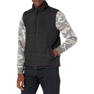 imageAmazon Essentials Mens Midweight FleeceLined Insulated Puffer VestBlack