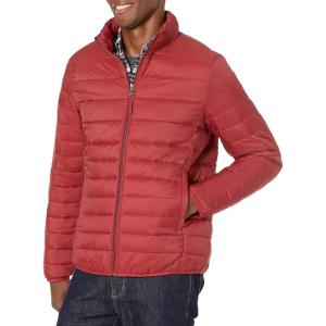 imageAmazon Essentials Mens Packable Lightweight WaterResistant Puffer Jacket Available in Big ampamp TallBrick Red
