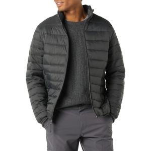 imageAmazon Essentials Mens Packable Lightweight WaterResistant Puffer Jacket Available in Big ampamp TallDark Grey