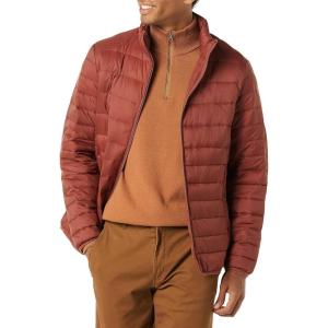 imageAmazon Essentials Mens Packable Lightweight WaterResistant Puffer Jacket Available in Big ampamp TallEarth Red