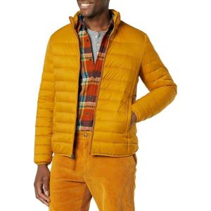 imageAmazon Essentials Mens Packable Lightweight WaterResistant Puffer Jacket Available in Big ampamp TallGolden Yellow