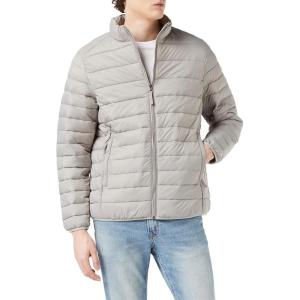 imageAmazon Essentials Mens Packable Lightweight WaterResistant Puffer Jacket Available in Big ampamp TallLight Grey