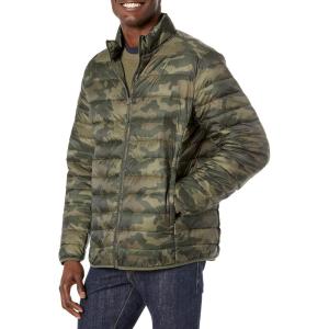 imageAmazon Essentials Mens Packable Lightweight WaterResistant Puffer Jacket Available in Big ampamp TallMilitary Green Camo
