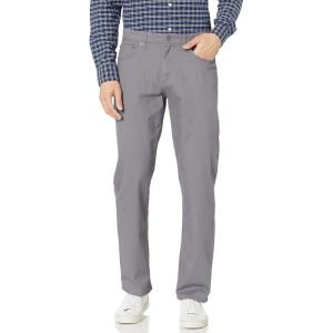 imageAmazon Essentials Mens Pants RelaxedFit 5Pockets Stretch TwillDark Grey