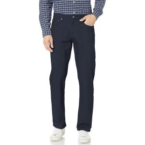 imageAmazon Essentials Mens Pants RelaxedFit 5Pockets Stretch TwillNavy